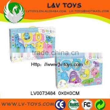 China manufacture rattle bell toys ABS material (9PCS/BOX)