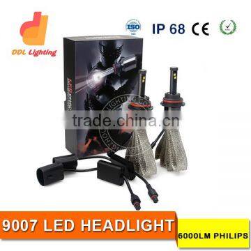 high power 48w 3600lm high low beam led headlight bulb 9007 for jeep