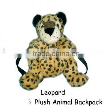 Leopard Plush Animal Backpack