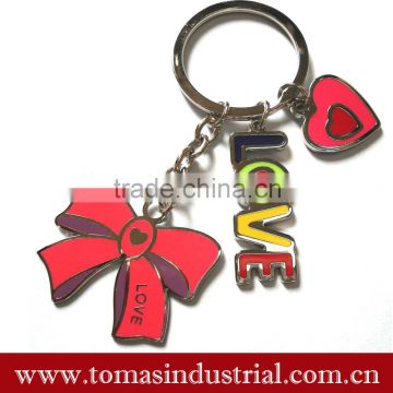 wholesale customized newest design keychain with letters