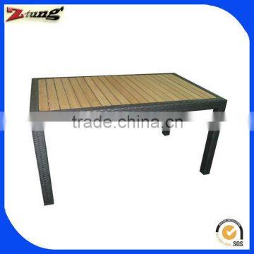 aluminum frame wooden outdoor table ZT-1066T