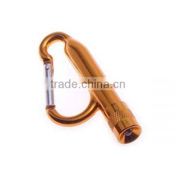 alumininium shinny color carabiner with torches