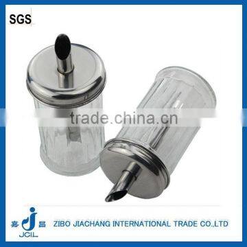 300ml Clear Cylinder Glass Sugar Jar