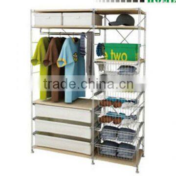 HOT!wood and metal Wardrobe