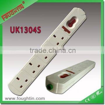 4 way extension cord socket with switch and red light electrical extension socket
