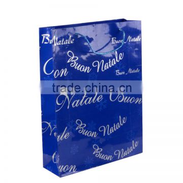 Wholesale custom logo paper packaging gift bag with handles