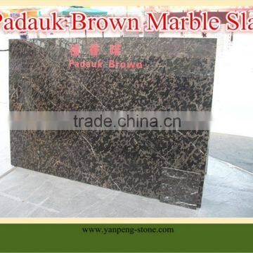 Padauk brown marble slab