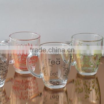 Six styles of Coffee Glass Mugs for sale