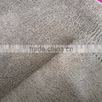 Soft Bronzing Suede Bonding With Tricot Fleece Sofa Fabrics photo-3