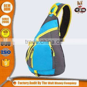 Wholesale sports triangle sling backpack single strap backpack