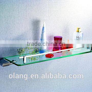 Bathroom decorative glass shelf