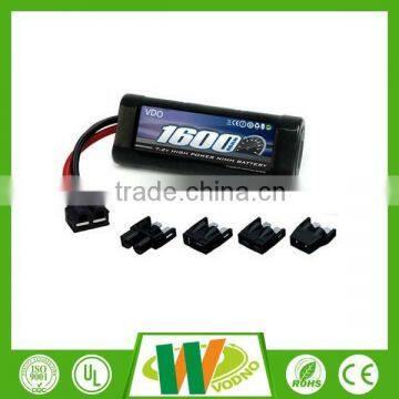 Smooth discharge 7.4V rc helicopter battery lipo battery 1600mAh