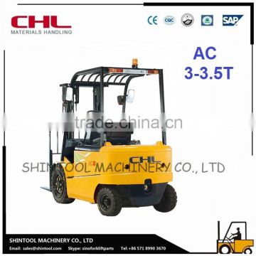 CHL 3.5 Ton Battery Forklift with Curtis AC Controller