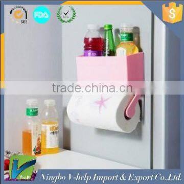 5 in 1 Magnetic Fridge Storage Organiser Set Kitchen Rack Shelf Hook Tissue Paper Towel, Fridge Magnets photo-2