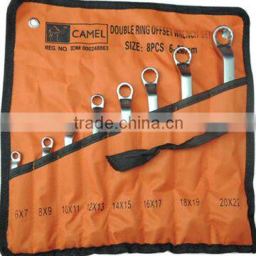 8pcs Offset Ring Wrench Set Chrome Vanadium Steel High Quality