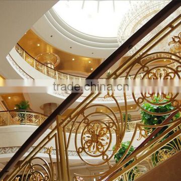 Wrought Iron Stair Handrail with Noble Appearance