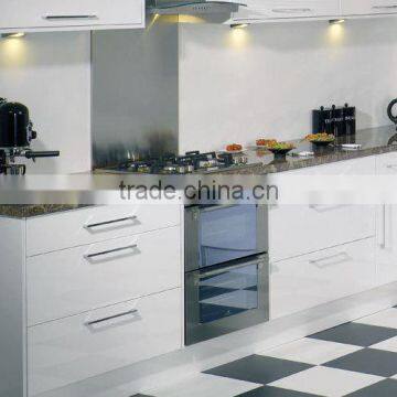 L-Shaped High Gloss White Mdf Board Kitchen Cabinets,kitchen Cabinet Design photo-2