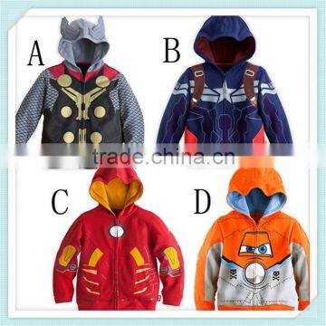 Spring and autumn new children's clothing boys Iron Man cartoon fashion coat kids Outwear cotton new style