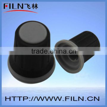 FL5009 black rubber potentiometer knob 6mm