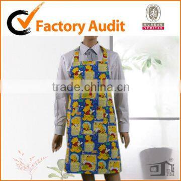 Coated Print Fabric One Pocket Waterproof Apron