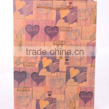 CMYK Printed Flat Bottom Kraft Brown Paper Bags