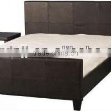 2013 new design wooden faux pu leather bed frame