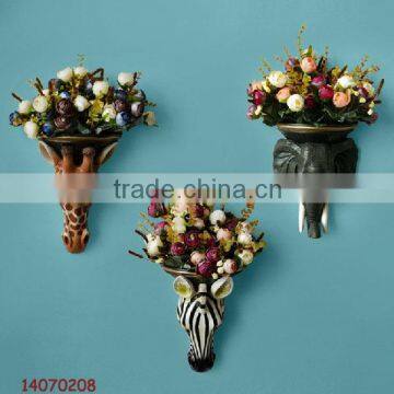 Resin decorative angel wall hanging flower pot flower vase andresin wall panel