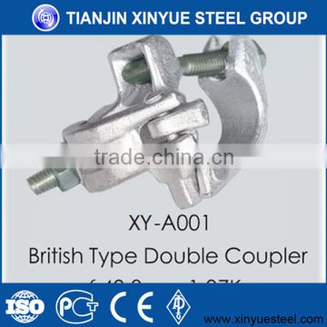 Steel pipe fitting of drop foged coupler