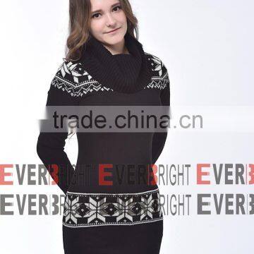 knitting 2016 long sweaters jacquard women pullover