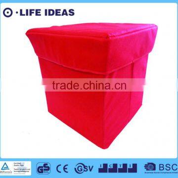 Non-woven fabric multipurpose foldable storage box with pure color