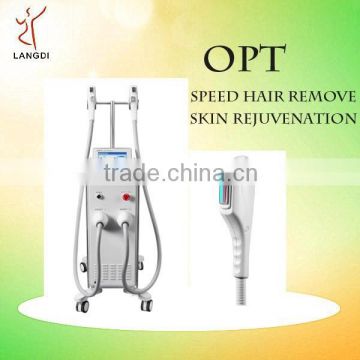 Wrinkle Removal 2014 Most Popular Beauty Equipment New Style SHR /OPT/AFT IPL+elight+ RF +SHR IPL Arms / Legs Hair Removal