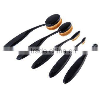 Hot Selling Toothbrush Shape BB Cream Fundation Oval Makeup Brushes for 5pcs