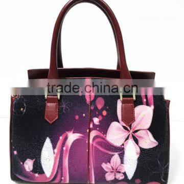 SMART CASUAL LADIES HANDBAGS, TOP HANDLE HANDBAGS WITH ADJUSTABLE SHOULDER STRAP, HIGH QUALITY GENUINE STINGRAY BAGS photo-3