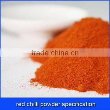 red chilli powder specification