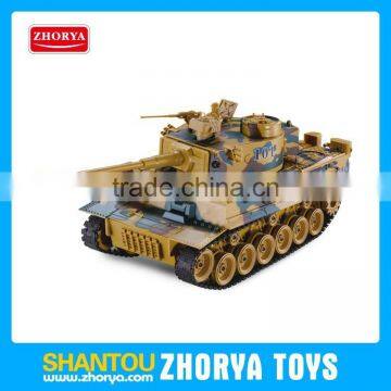 Hot High quality R/C 1:18 18ch simulation tank model Military Airsoft Shooting with light & sound German Tiger MIA2 Russia T90