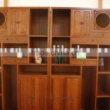 Antique Carved Book Cabinet