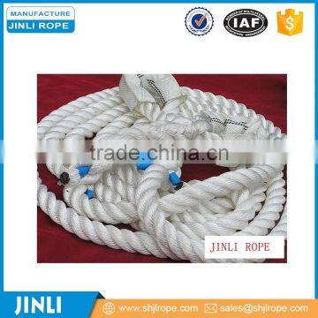 white 3 strand marine nylon rope