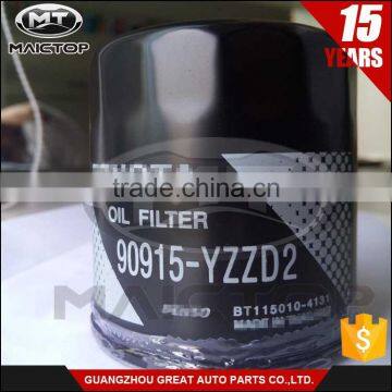 Good Performance Car Parts Oil Filter Type Oil Filter for Toyota 90915-YZZD2 photo-2