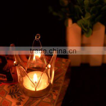 Wholesale New Design and High Quality for Home and Wedding Decorative Crown Glass Candle Holder photo-4