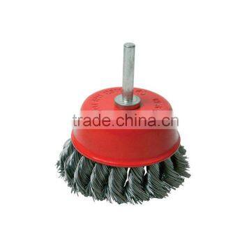 High Quality Twisted Stainless Steel Wire Cup Brush for Machine Polishing