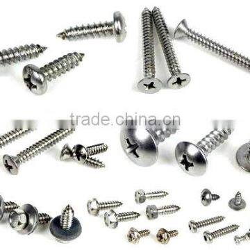 STAINLESS STEEL DIN7971 PAN HEAD COUNTERSUNK SELF TAPPING SCREWS/DIN7981 7982 7983