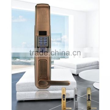 Fingerprint Password electronic smart code door lock for hotel/home/office