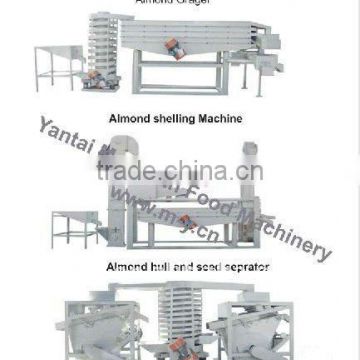 Almond shelling machine