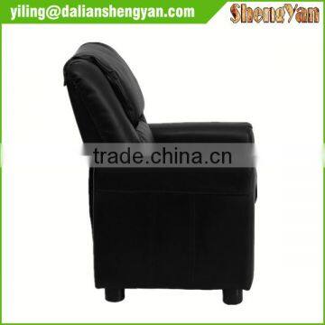 Black Kids Padded PU Leather Recliner Chair photo-3