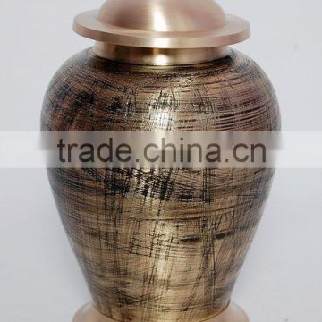 Brass Cremation Urns With Antique Finish