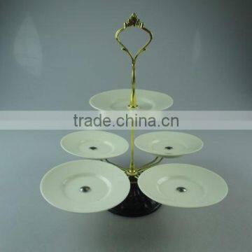 Wholesale ceramic cake stand/candy stand for weeding/party/daily use in stock