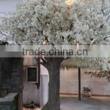Factory price hot sale fiberglass white cherry blossom tree artificial huge tree