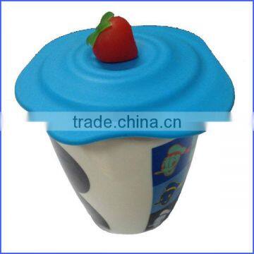 Silicone drink cup cover