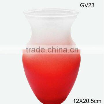 GV21 Frosted Blue Glass Vases Decoratives photo-4