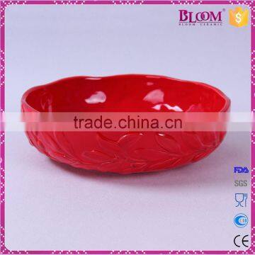 Red Glazed Ceramic Candy Dish Wedding Favors photo-3